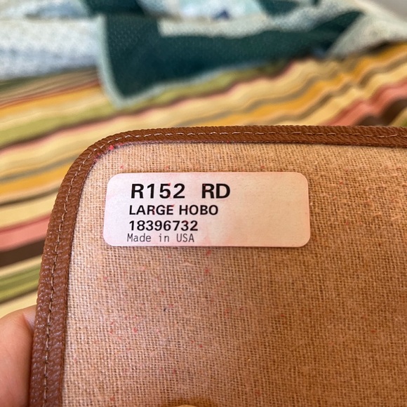 Dooney & Bourke VINTAGE AWL red large Hobo Purse - Picture 6 of 15